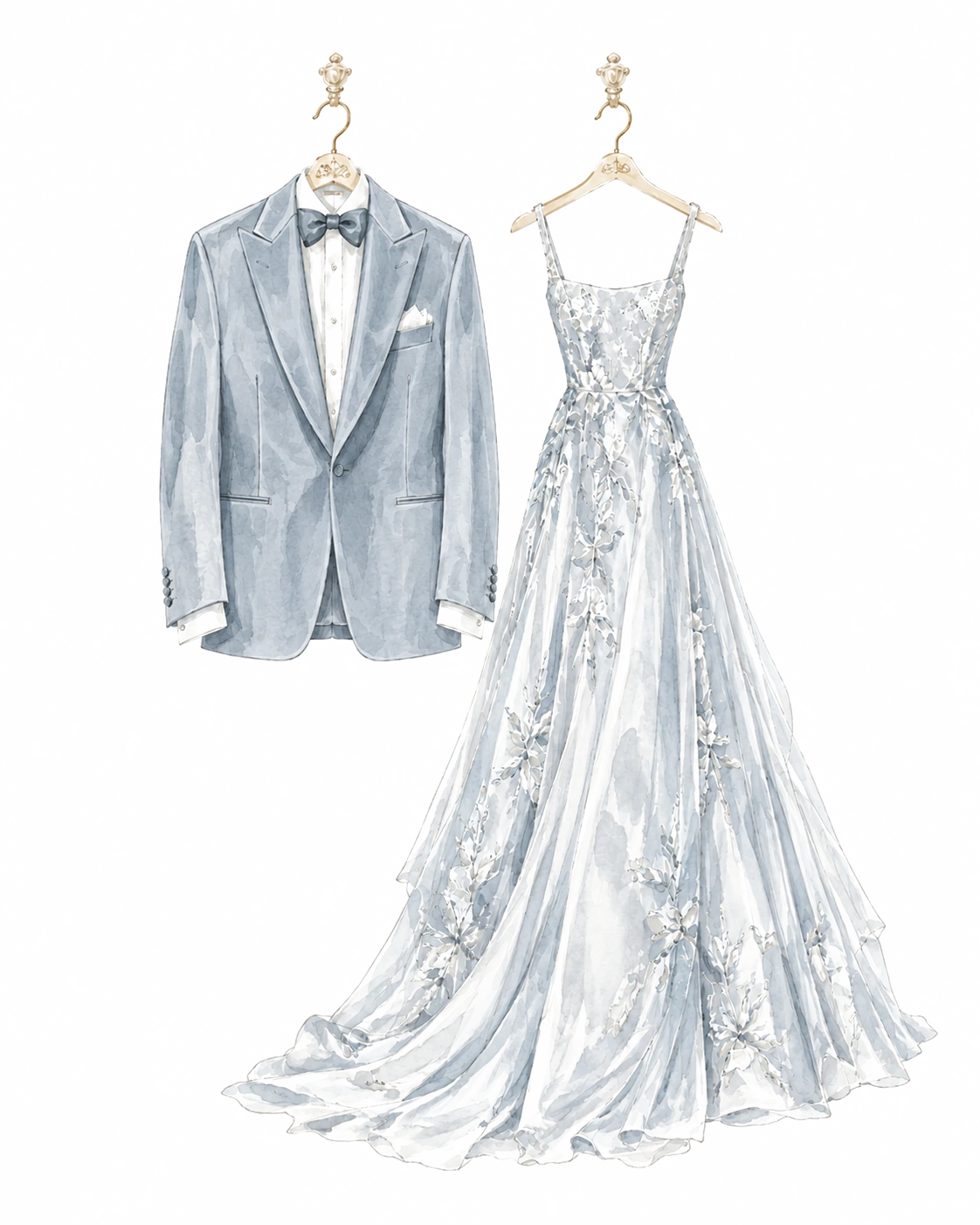 Wedding attire illustration